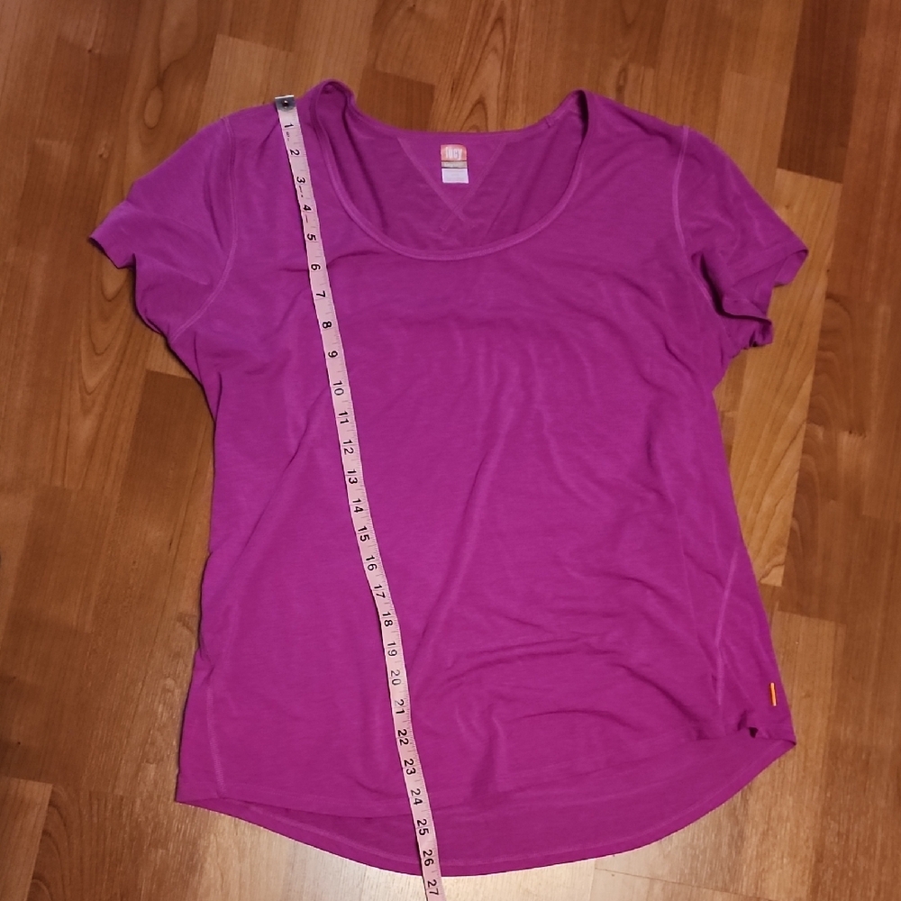 Lucy Magenta/Purple Short Sleeve Tee and Strappy Tank Set - Picture 5 of 13